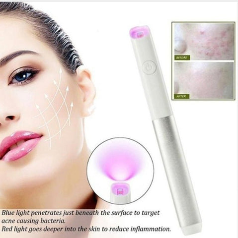 Acne Pen Repair Instrument-Red & Blue Light Facial Beauty Device Soloist