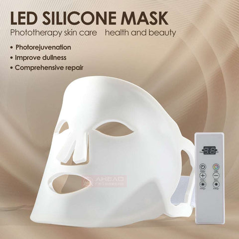 Age-Defying LED Silicone Mask - Colorful Light Therapy for Skin Rejuvenation Soloist