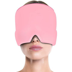 Cool Relief Gel Eye Mask - Instant Migraine Soother with Ice Therapy & Elastic Design Soloist