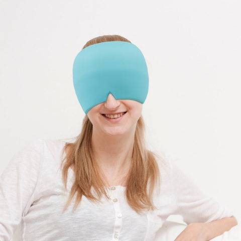 Cool Relief Gel Eye Mask - Instant Migraine Soother with Ice Therapy & Elastic Design Soloist
