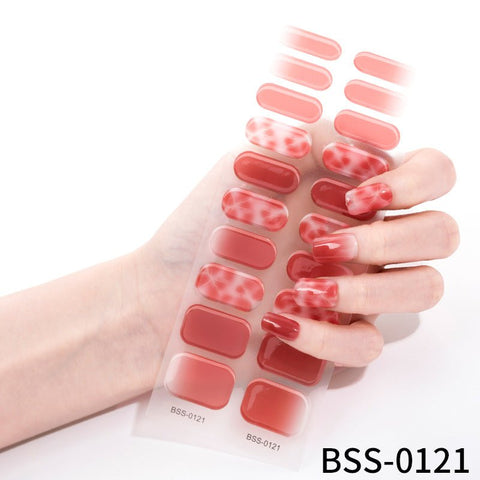 Custom Gel Nail Stickers with Light Therapy - Checkerboard Design Soloist