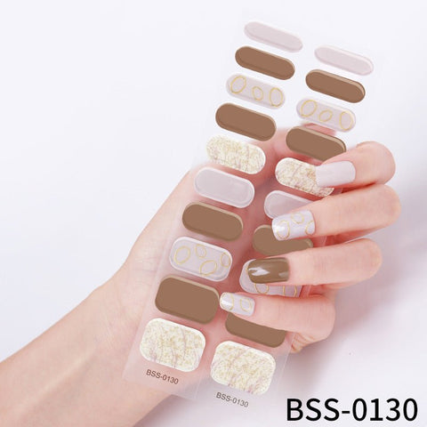 Custom Gel Nail Stickers with Light Therapy - Checkerboard Design Soloist