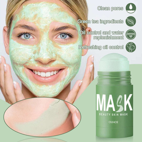 Green Tea Mask Stick - Spreadable Mud Mask for Acne & Pore Tightening Soloist