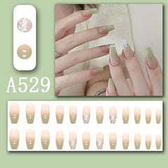 Summer French Tip Fake Nails - Removable Wearable Nail Stickers,Easy Blended ManicureAchieve a flawless, salon-quality manicure at home with the Summer French Tip Fake Nails. These removable wearable nail stickers offer an easy, mess-free solution for a b