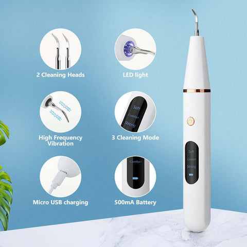 True Ultrasonic Dental Cleaner - Smart Stain & Tartar Remover Soloist